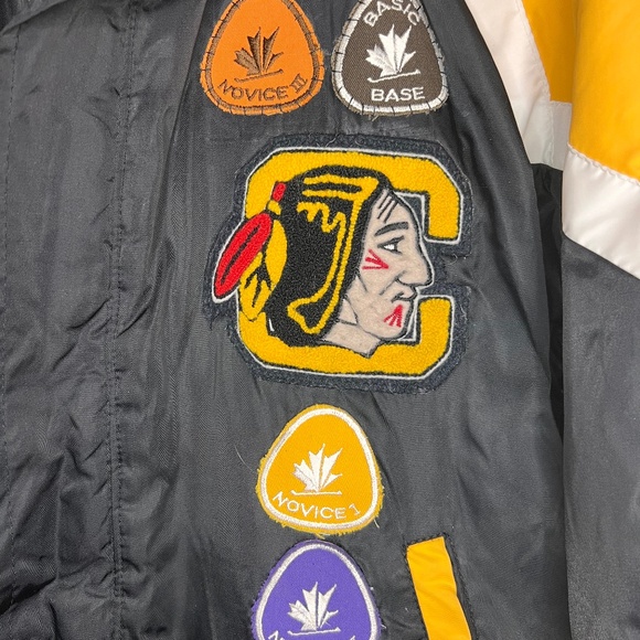 Vintage 80's Chevron Sportswear Coquitlam Minor Hockey Canada Patch Jacket - Picture 4 of 11